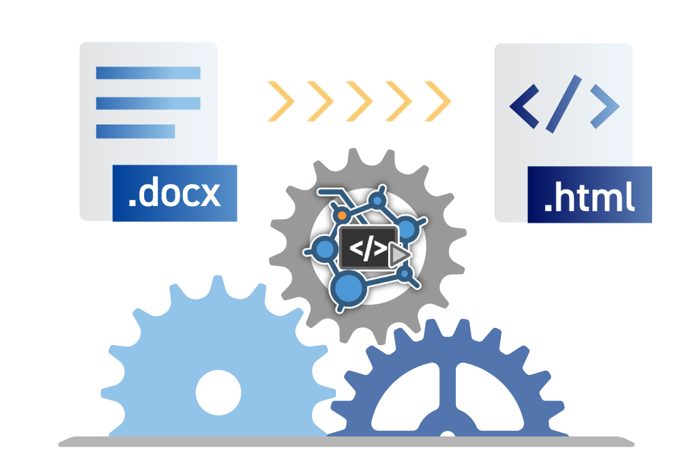 Docx to HTMLシステムイメージ